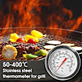 Pikkukuva 4 / 4: Grillin ruostumattomasta teräksestä valmistettu lämpömittari