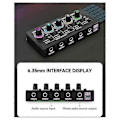 Miniatyrbilde 5 av 5: Mini 4-kanals Ultra Lavt Støy Stereo Mikser for Mikrofon & Gitar - MH400 (EU-Plugg)