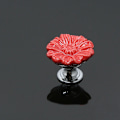 Miniatyrbillede 2 af 5: *Keramisk håndtag Have stil Chrysanthemum skab skuffe skab*
