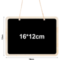 Miniatyrbilde 2 av 5: 12 stykker hengende tavler, 16 x 12 cm mini rektangulær kritt