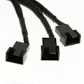 Miniatyrbild 4 av 5: 2x3-vägs 3/4-Pin Y-Splitter Adapterkabel För CPU PC-Chassi PWM Fläkt 270mm