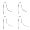 Miniatyrbillede 2 af 2: iplusmile 4 stk. PVC Øreprop Slanger Præformede BTE Høreapparater Slange Høreapparater Forstærker Udskiftningsslanger