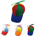 Miniatyrbillede 3 af 5: #52-54cm Klassisk Propellerhat Farverig Sjov Hat Propeller Baseball Kasketter Sjov Dragonfly Anti-propeller Hat til Børn#