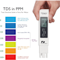 Miniatyrbild 1 av 4: Vattenkvalitetsmätare TDS EC Temperatur 3 i 1 Set Digital Testare