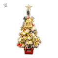 Miniatyrbild 1 av 5: Farfi 1 Set Led Vackert Handgjort Mini Julgran Estetisk Elegant Pvc Julgransmodell För Hemmet12