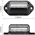 Miniatyrbillede 4 af 5: 4 stk. 12V 6 Smd Led Ekstern Nummerplade Lys Vandtæt Nummerplade Lampe Baglygte Til Bil