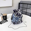 Miniatyrbillede 4 af 5: Dame Snørepose Bucket Taske Tote Håndtaske Clutch Dobbeltsidet Mig