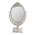 Miniatyrbillede 1 af 3: 1 stk. Bord Makeup Spejl Retro Stil Relief Pige Makeup Spejl Bord Spejl