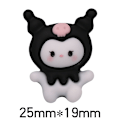 Miniatyrbillede 5 af 5: #8 stk. Kuromi Bueskage Tilbehør Harpiks Ornamenter, Håndlavet Materiale#