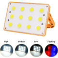 Miniatyrbilde 2 av 5: /#/60W Oppladbar LED Flomlys 120 COB 4 Moduser Sol Oppladbar/#/