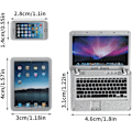 Miniatyrbilde 2 av 5: Sett med 3 Mini Metallfigurer for Laptop, Nettbrett, Smartphone - for