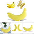 Miniatyrbilde 1 av 5: 3-pak banan oppbevaringsboks banan beskytter plast banan form F