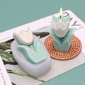 Miniatyrbild 5 av 5: Blomform Ljustillverkningsform För Diy Handgjorda Doftljus Tvålar Kakor