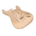 Miniatyrbilde 1 av 5: Ubehandlet Gitar Kropp for SSH Stil Ferdigborede Hull Paulownia Tre Elektrisk Gitar Kropp for DIY Musikkinstrument
