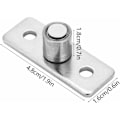 Miniatyrbillede 3 af 5: Gulvguide til skydedør i rustfrit stål