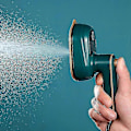 Miniatyrbillede 2 af 5: Bærbar Håndholdt Strygejern, Mini Håndholdt Dampstrygejern Til Tøj, 180° Drejelig Rejse Strygejern, Mini Strygemaskine Understøtter Tør Og Vådt (Grøn)