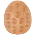 Miniatyrbild 1 av 5: Äggbricka för djävulsägg Delad äggbricka Dubbelsidig desserttallrik Äggbricka i trä för djävulsägg