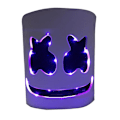 Miniatyrbilde 5 av 5: /#/Marshmello LED-maske DJ Cosplay-hjelm Marshmello-kostymemaske Lig/#/