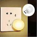 Miniatyrbild 3 av 5: LED Nattlampa, Mini USB-lampa, Plug-in, Energieffektiv, Idealisk för Sovrum, Badrum, Barnkammare, Kök, Hall