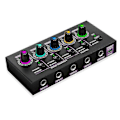 Miniatyrbilde 2 av 5: Mini 4-kanals Ultra Lavt Støy Stereo Mikser for Mikrofon & Gitar - MH400 (EU-Plugg)