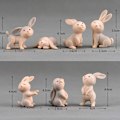Miniatyrbillede 2 af 4: *7 søde kanin simulation mini dyr plast model dukke tegneserie m*