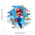 Pikkukuva 5 / 5: #Piirretty Mario 3D-seinätarra, tapetti, PVC, 46*40cm#