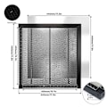 Miniatyrbillede 4 af 5: Bikube Arbejdsbord Aluminium Legering Bikube Laser Seng Laser Platform med Hjørnebeskyttere 440 X 440mm