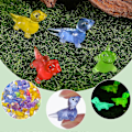 Miniatyrbild 3 av 3: 100 st Mini Resin Ödla Figurer Självlysande Resin Figurer Söta Resin Ödla Dekorationer Små Resin Djur
