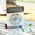 Miniatyrbilde 1 av 5: Hjemmelamper Lading Solar Liten Vifte, Studenthybelvifte, LED Skrivebordslampevifte, Multifunksjonell Liten Vifte