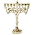 Miniatyrbilde 1 av 3: Lysestake for koniske lys, skrivebordsmodell, metall, 9-armet lysestake for stue