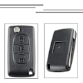 Miniatyrbillede 5 af 5: 3 Knapper Foldbar Fjernbetjening Nøglehus til Citro-en C1 C2 C3 C4 C