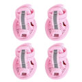 Miniatyrbilde 1 av 4: 4 stk. Sommer Pustende Kjæledyr Hundesko Mesh Sandaler Hundesko Sklisikre Joggesko Kjæledyrutstyr (Rosa) - Størrelse 1