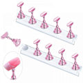 Miniatyrbild 1 av 5: 2 Set Rosa Nagelhållare för Press-on Nageldisplayer, Magnetiska Lösnagelshållare för Målningsövningar, Akryl Nagelkit Tillbehör Fo
