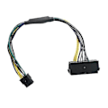 Miniatyrbilde 1 av 5: 24 Pin Til 8 Pin Psu Hovedstrømforsyning Atx Adapterkabel Kompatibel Dell
