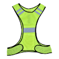 Miniatyrbilde 5 av 5: /#/Refleksvest - LED-vest med refleksstriper og justerbar stropp - Høy synlighet for sykkelracing motorsykkel/#/