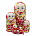 Miniatyrbillede 1 af 4: 7 stk. russiske dukker Nesting Dolls Serie Matryoshkas Pou