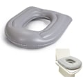 Miniatyrbillede 2 af 4: Toiletsædehynde, oppustelig toiletstøttehynde med sugekopper passer til standard aflangt toiletsæde, badeværelse forhøjet sædestøttepude Fo