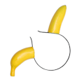 Miniatyrbillede 3 af 3: Party Banan Hovedbeklædning Sjovt Hår Performance Hårbånd Hovedbeklædning