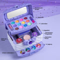 Miniatyrbillede 2 af 6: #pink, Makeup-sæt, vaskbart makeup, multifunktionelt, foldbart etui#