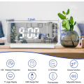 Miniatyrbild 1 av 5: Projektionsdigital (Vit) Väckarklocka för Sovrum LED Väckarklocka