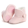 Miniatyrbilde 1 av 7: #12CM Fôrede Lær Barneboots Babysko Sko Polstret Varme#