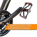 Pikkukuva 1 / 5: Polkupyörän polkimet, universaalit MTB-polkimet maastopyörään, kestävät ja liukumattomat leveät alustat 9/16\" maastopyörään BMX-pyörään, kokoontaitettavaan maantiepyörään ja muihin pyöriin
