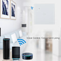 Miniatyrbillede 5 af 5: WiFi Smart Væglampe Kontakt Glaspanel Bluetooth Stemmestyring Smart Touch Kontakt til Tuya Home 86 Type