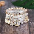 Miniatyrbillede 1 af 3: Armbånd - Fine smykker - Alsidigt boheme glasarmbånd, sommerfugledesign til rejsende
