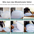 Miniatyrbillede 3 af 6: #Myggesenet, 180*200*150cm, dobbelt lynlås i toppen#