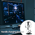Miniatyrbilde 5 av 5: Spillkontrollerlader RGB Fargerikt Lys Avtakbar Headset Oppbevaringskrok Skrivebordsdisplay Ladestasjon for Xbox One/Series X