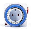 Miniatyrbilde 1 av 5: Elektrisk Stikkontakt Timer, Elektrisk Stikkontakt Timer 24 Timers Timer Stikkontakt 96 Brytersegmenter Programmerbar Timer Bryter med Indikatorlys 16A A
