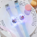 Miniatyrbillede 3 af 5: #LED Blinkende Analogt Ur til Børn Justerbar Silikonrem#