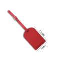 Miniatyrbillede 3 af 7: #1 stk. Kuffertmærke, indchecket boarding læder PU kuffertmærke, rød#