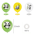 Pikkukuva 5 / 5: Panda-teemainen syntymäpäiväjuhlan koristeet söpöillä tuuli-ilmapalloilla